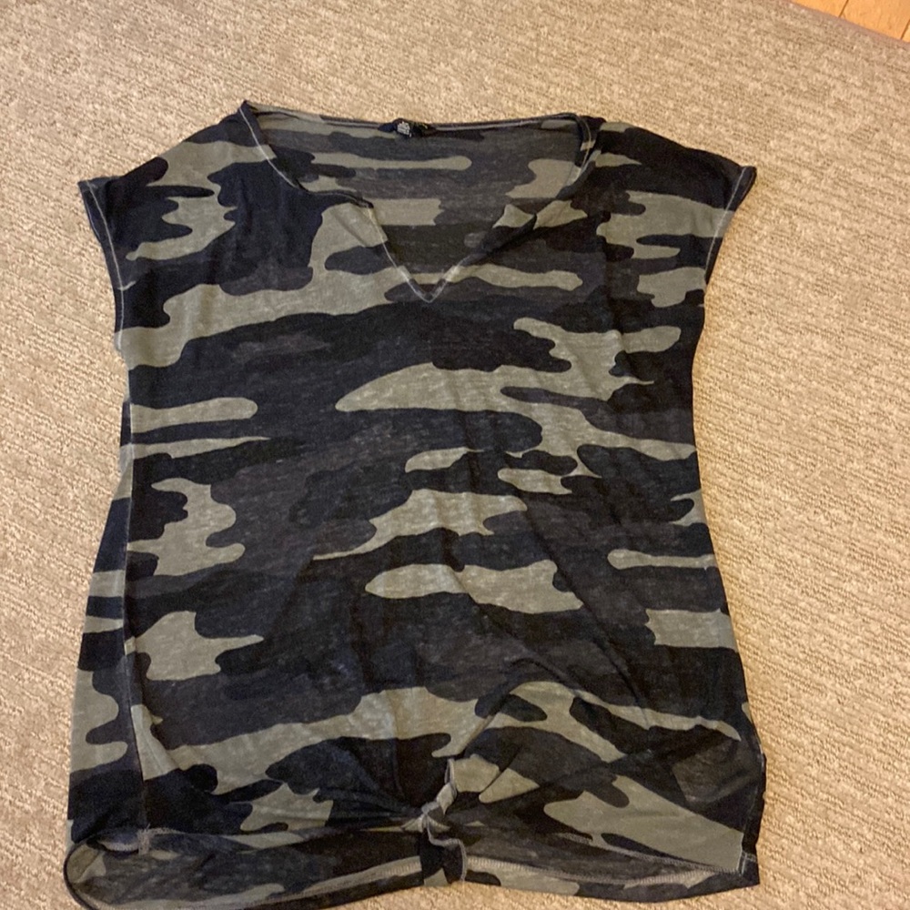 Lucky Brand Camo burnout tee